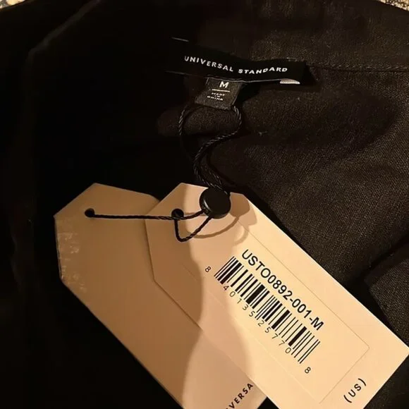 NWT Universal Standard Black Dawn Linen Hi Low Tunic size 18-20 - Picture 7 of 11